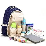 「Getting] マザーズバッグ 保温バッグ 大容量マザーズリュック 多機能ママリュック　ブルー