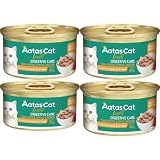 アタス キャットフード デイリーディフェンス ツナ＆チキン ディジェスティブケア 80g×4缶 グレインフリー 猫缶