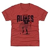 500レベルOzzie Albiesアトランタ野球子供用シャツ – Ozzie Albies Rise Kids X-Large (14-16Y) レッド