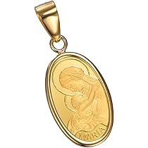 聖母マリアコイン(純金K24 1ｇ )ネックレスK18枠　箱付き コイン 聖母マリア 純金 1g k24 24金 24k 18金枠 k18 18k コイン