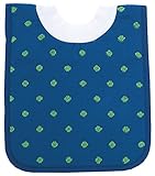 AM PM Kids! Pullover Bib, Navy and Green Dot by AM PM Kids!