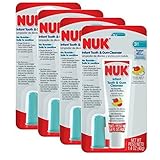 NUK Infant Tooth and Gum Cleanser and Finger Toothbrush Set, 1.4 Ounce - 4 Count by NUK [並行輸入品]
