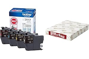 【A4用紙500枚セット】【brother純正】インクカートリッジ4色パック LC3117-4PK 対応型番:MFC-J6983CDW、MFC-J6583CDW、MFC-J5630CDW 他