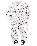 カーターズ（Carter's) 男の子用パイル地アメリカンメジャースポーツ足つきカバーオール (newborn(-55cm)) [並行輸入品]
