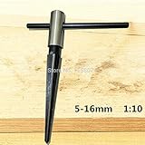 5 ? 16 ミリメートル t ハンドル木工木材テーパー リーマー テーパー リーマ穴ドリル ビット $time用加工配管工、弦楽器製作者ツール