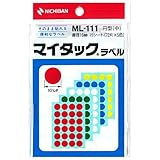ニチバン マイタック カラーラベル 16mm ML111-10P 10個 混色