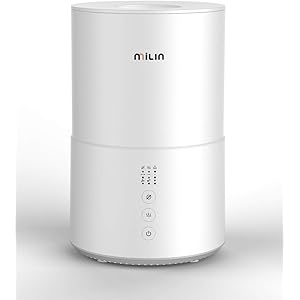 Milin 空気除菌器 加湿除菌器 最新電解水技術 除菌率99.9% 加湿器 卓上 空間除菌 ワンタッチ安全除菌 2時間…