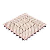 人工木　ウッドパネル　タイプC　27枚セット　ナチュラルレッド