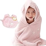 メレンゲ ギフトセット1（ピンク） フード付きバスタオル+スタイ1枚 今治産 (0～3歳用) のし・包装・メッセージカード対応