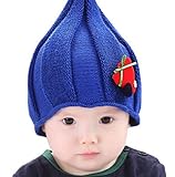 【SEBLES】 ベビー チューリップ ハット ニット 帽子 赤ちゃん 6カ月 ～ 3歳 全5色 サイズ 46cm ～ 52cm クロスセット (ブルー)