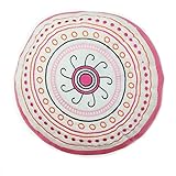 One Grace Place Sophia Lolita Decorative Pillow, White, Pink, Berry, Orange, Black by One Grace Plac