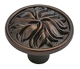 1 – 3 / 8 in。メイフェアRefinedブロンズキャビネットノブ( Set of 10 )