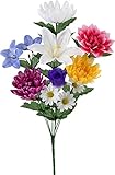 ポピー お彼岸・お盆に 仏花 造花 M ミックス 全長:47cm FP-0710 MIX