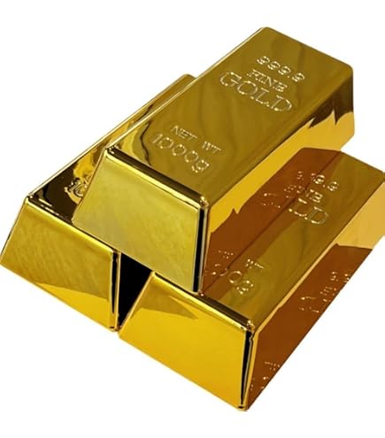 Amazon.co.jp: 金の延べ棒レプリカ 中 金塊 レプリカ ゴールドバー HB