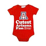 NCAAアリゾナワイルドキャッツ子供ユニセックスラップショルダークリーパー、NB、レッド