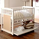 キンタロー ハイタイプ ベビーベッド 「アンファン ST エコ」 (ホワイト)