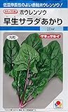【種子】ホウレンソウ 早生サラダあかり タキイ種苗 野菜