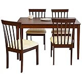 ダイニングセット 5点セット CANARIA / カナリア ブラウンカラー 北欧風の高級感のあるダイニングセット