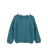 Kayiyasu カイヤス キッズ カーディガン 子ども セーター ニット カットソー スウェット トレーナー 前開き 021-xcfz-17130(5Y（120cm） ブルー )