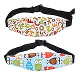 DECAI 2本の赤ちゃんの子供の安全ヘッドサポートベルト、調整可能、弾性、ベビーカーおよびカーシート寝ている安全なベルト締め付けベルト、首の保護ベルト、安全ベルト保護具子供の赤ちゃんのためのヘッドレ