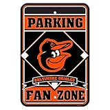 MLB Baltimore OriolesユニセックスMLBプラスチック駐車場サイン、オレンジ&ブラック、1サイズ