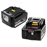 bl1430b マキタ 互換バッテリー マキタ バッテリー 14.4v 3000mAh 2個セット 残量表示付き マキタBL1430 BL1440 BL1450 BL1460対応 リチウムイオン電池 