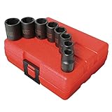 Sunex 3651 3/8-Inch Drive Standard Metric 6 Point Impact Set, 8-Piece [並行輸入品]