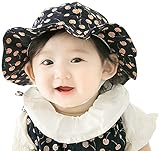 Ruideng ベビー 赤ちゃん 帽子 キャップ 子ども 子供 日差し UV コットン 綿 チェリー 春 夏 秋 ユニセックス 男の子 女の子 ユニセックス お出かけ 紫外線対策 (インジゴ)