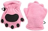 ベアハンズ フリース ミトン 乳児用 ライトピンク BEMTLP-1