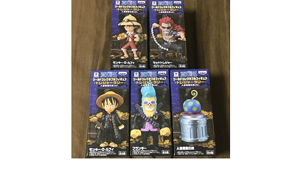 Amazon Co Jp ナムコ限定 ワンピース ワールドコレクタブルフィギュア トレジャーラリー 人造悪魔の実ver 全5種 ルフィ フランキー マッドトレジャー ホビー 通販
