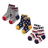 [ミキハウス] MIKIHOUSE 【ダブルＢ】 ソックスパック3足セット （11cm-21cm） 64-9616-619 マルチ13-15cm