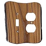 Sierra Lifestyles Rustic Switch Plate, Toggle/Duplex, Russian Olive by Sierra Lifestyles