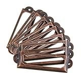 Dovewill 全4色　約50個入り　　耐久性　引き出しフレーム　ボックス/キャビネット　フレーム　ラベルホルダー　 - 銅