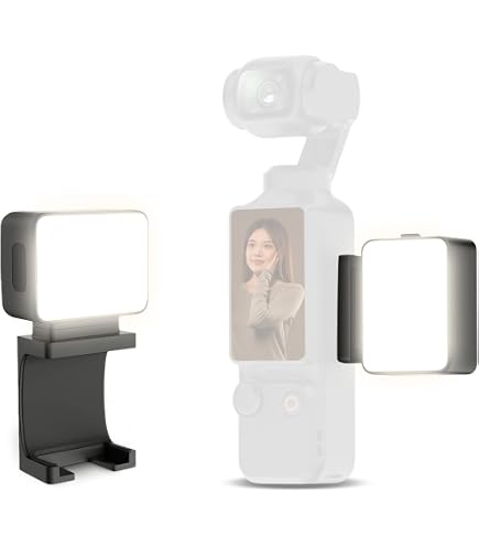 Amazon | DJI OSMO POCKET 3 対応 補助灯 LEDビデオライト 小型 180