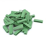 uxcell PCB端子台 ターミナルブロック プラスチック メタル ニードルシート プラグイン 50個入り