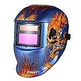 KKmoon 自動遮光 溶接面 溶接ヘルメット 溶接マスク 太陽光発電 TIG MIGマスク