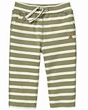 ＧＡＰ （ギャップ） baby GAP　コットン ボーダー パンツ（白色×カーキ色）【月齢：6ヶ月-2歳】（並行輸入品） (18-24M（1歳半～2歳）, 白色×カーキ色)
