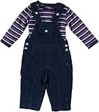 (フィクソーニ)FIXONI 北欧ブランド 綿１００％コーデュロイオーバーオールと長袖ボディスーツのセット 104cm