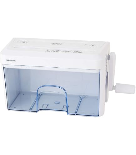 Amazon | ナカバヤシ NSH-101B シュレッダー 手動式 | 手動