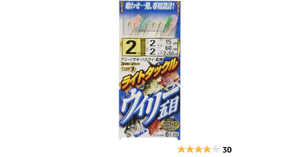 Amazon ささめ針 ライトタックルウィリー五目タイプ 完成仕掛け