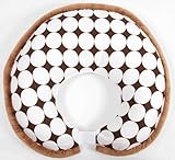 Dots white/chocolate nursing Pillow cover only by Bacati [並行輸入品]