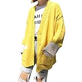 レディース　アウター　カーディガン　ニット　セーター　長袖　無地　Ｖネック　ボタン　ポケット付　シンプル　ゆったり