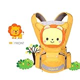 SONARIN 4in1マルチファンクション漫画版Hipseatベビーキャリア、人間工学に基づいた、通気性のある、100％コットン、1つのサイズはすべて、持ち運びが簡単で簡単なママ、居心地の良い＆うる