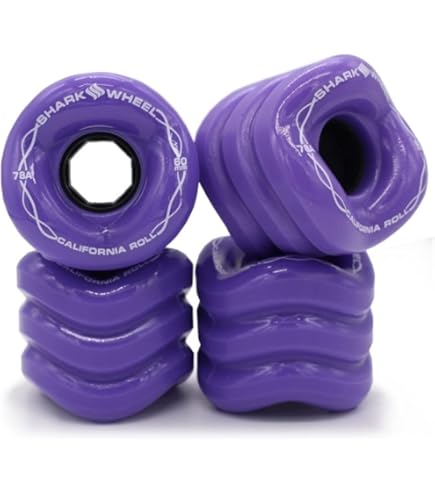 08☆新品 未開封☆ シャークウィール 60mm 78a パープル Amazon | クルージング用 SHARK WHEEL SOFT WHEEL シャークウィール