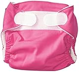 Imagine Baby Products Newborn Stay Dry All-In-One Hook and Loop Cloth Diaper, Raspberry by Imagine B