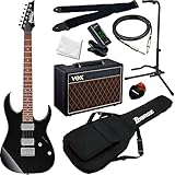 GIO Ibanez ジオアイバニーズ エレキギター GRG121SP/BKN エレキギター入門セット【付属アンプ：VOX Pathfinder10】