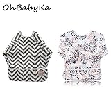 防水エプロン スリーブ付きビブ 長袖ビブ お食事エプロン ベビーエプロン 袖付き スモック よだれかけ 赤ちゃん スタイ 幼児 保育園 (ZY0607)