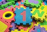 EVA Educational Puzzle Foam Mat Interlocking Alphabet & Number - 36 Small Blocks (5 by 5 Each block)