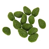 苔 (コケ) 人工苔 苔石 ガーデンオーナメント 置物 植物装飾 シミュレーション 観葉植物 和風 14個入り