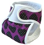 おむつカバーキラキラプリントパープル50cm